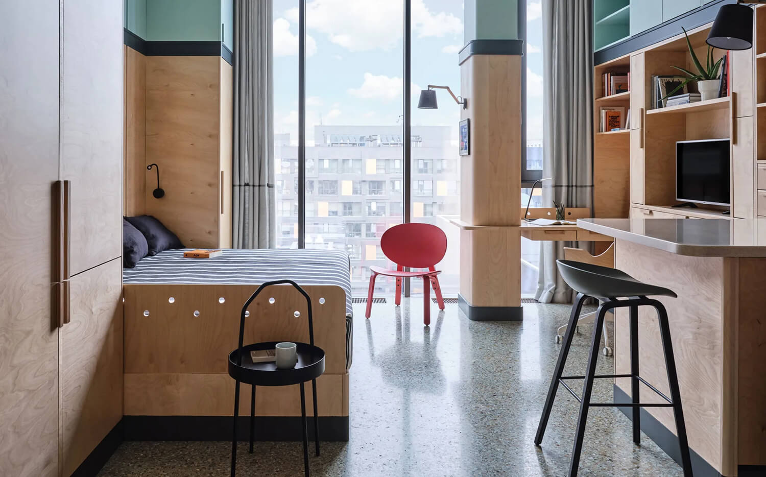 Сучасний дизайн двокімнатної квартири з продуманим плануванням та ергономічними рішеннями.