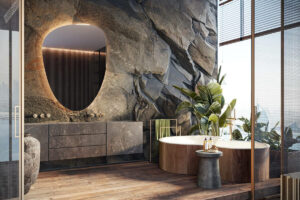 Стіна-скеля 2026: як додати дикої природи вашому дому — Стіна скеля в інтер'єрі