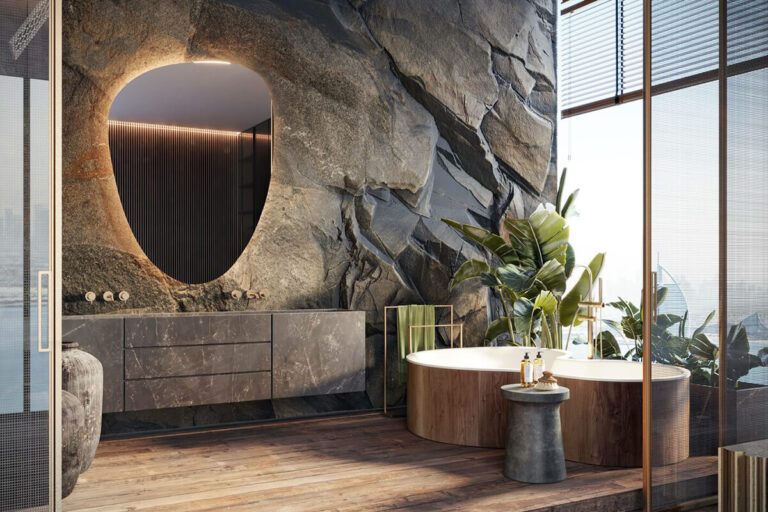 Стіна-скеля 2026: як додати дикої природи вашому дому — Стіна скеля в інтер'єрі