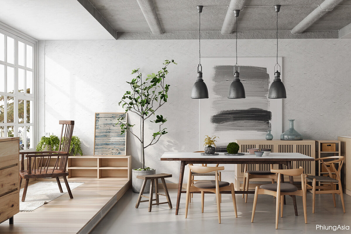 Джапанді: Релакс у спальні Спокійна спальня в стилі джапанді: низьке ліжко та нейтральні кольори.