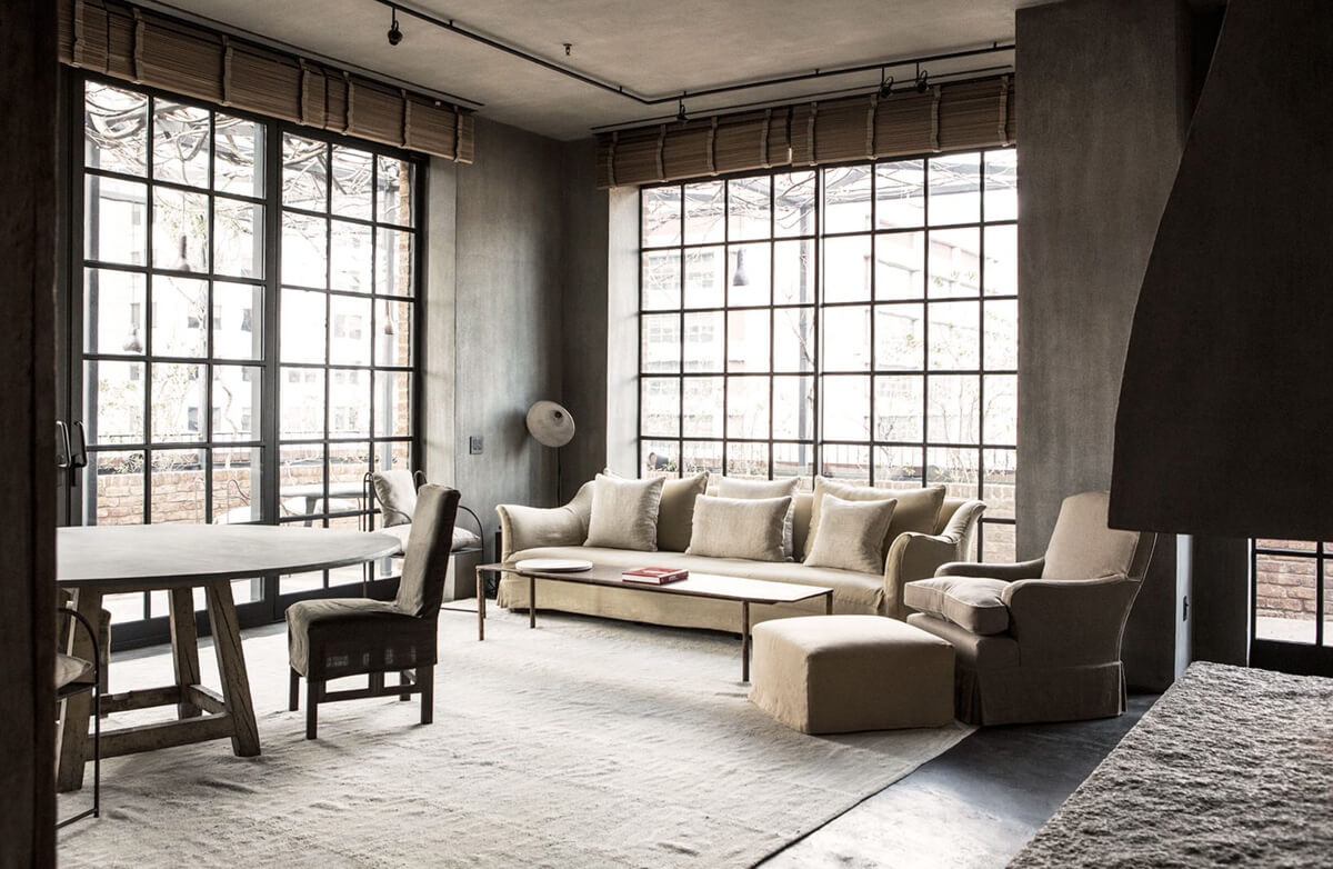 Вабі-сабі мінімалізм Вабі-сабі інтер'єр: натуральні матеріали та мінімалістичний декор створюють спокійний простір.