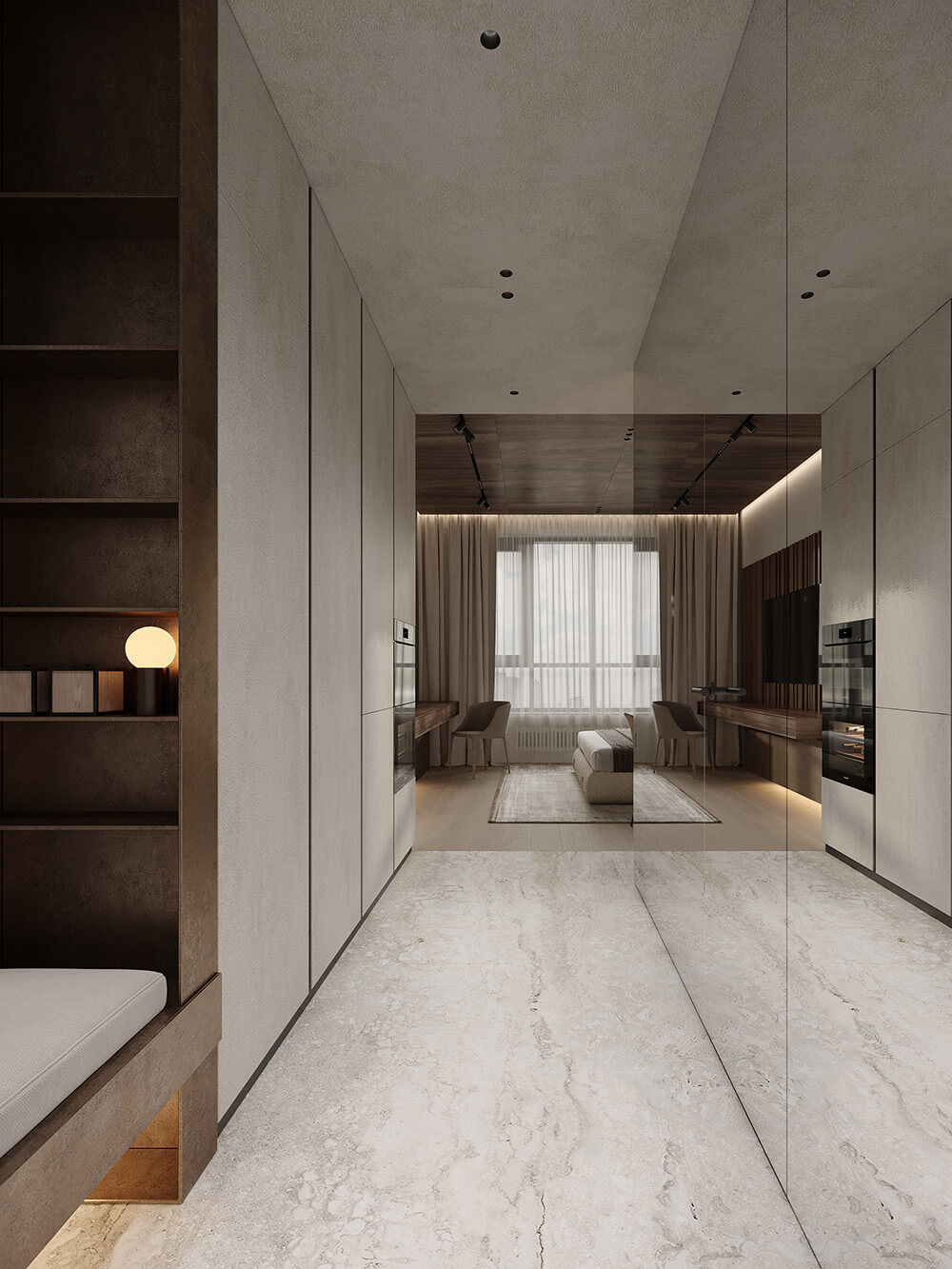 Травертин на кухні Дизайн кухні з травертином: практичне та красиве поєднання натурального каменю.