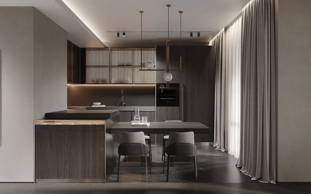 Стильний дизайн 2026: стіни з натурального каменю підкреслюють елегантність.