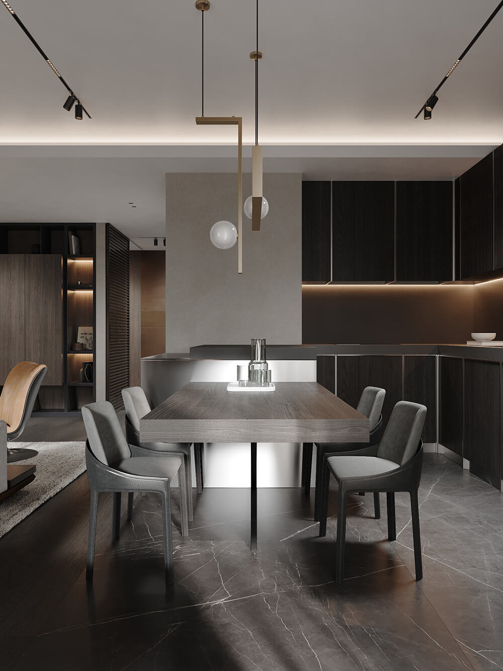 Вітальня 2026: використання натурального каменю для розкоші та комфорту.