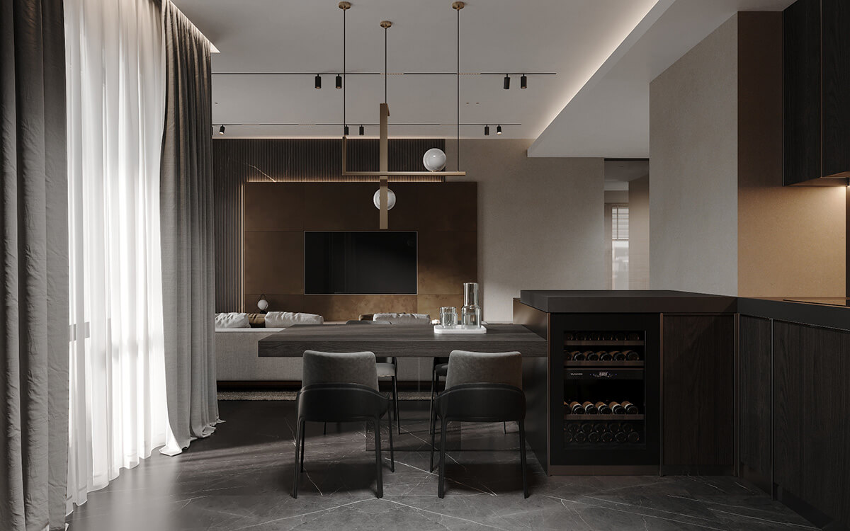 Дизайн інтер'єру 2026 з акцентом на природну красу натурального каменю.