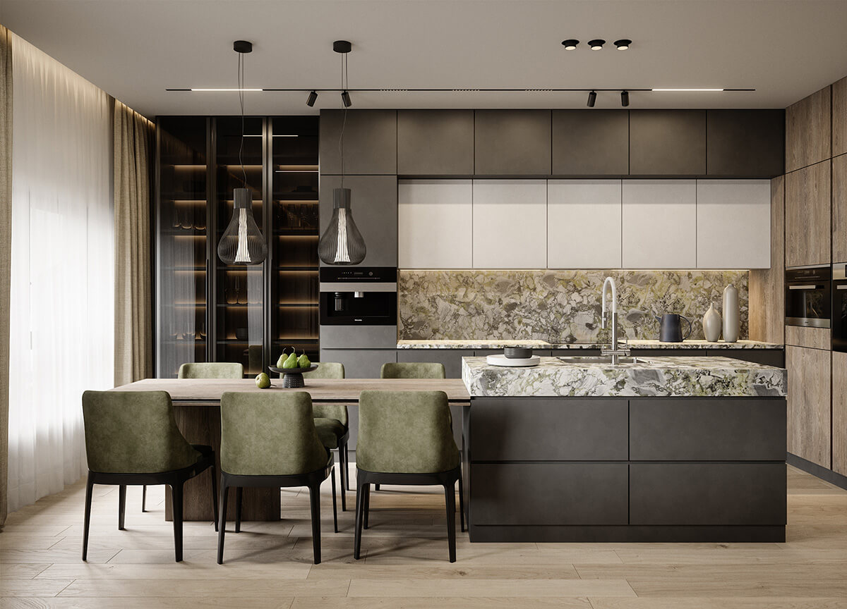 Мармур для підлоги Підлога в коридорі, оздоблена зеленим мармуром: елегантний та зносостійкий дизайн