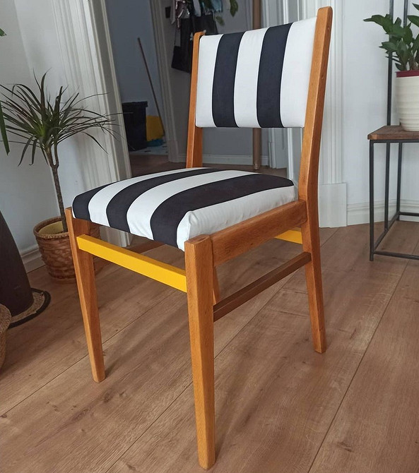 Декор стільця своїми руками: оббивка старого стільця новою тканиною у 2026