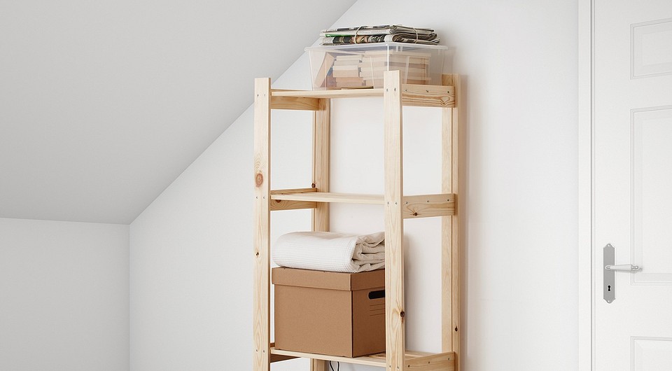 Бюджетний стелаж Альберт IKEA для організації та зберігання речей вдома.