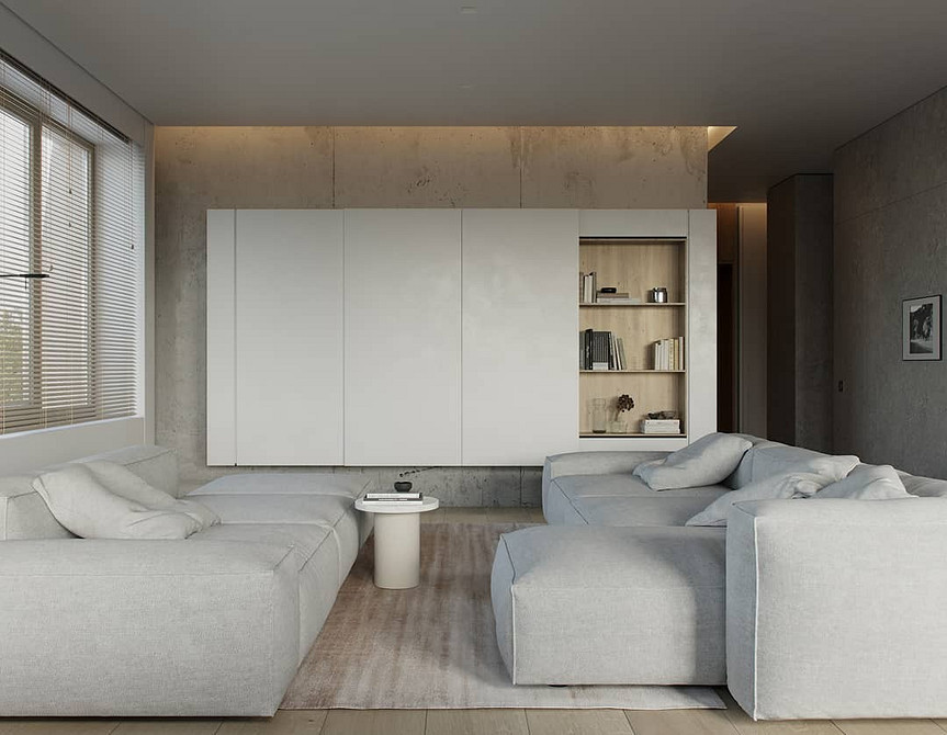 Мінімалізм у білій кухні: вбудована техніка та гладкі фасади 2026.