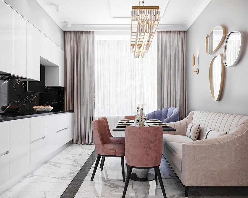 Компактний кухонний диван для невеликої кухні – це оптимальне рішення для економії простору та створення затишку.