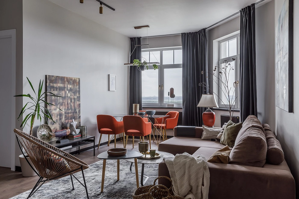 Тренди в дизайні диванів для вітальні: сучасні матеріали, форми та кольори