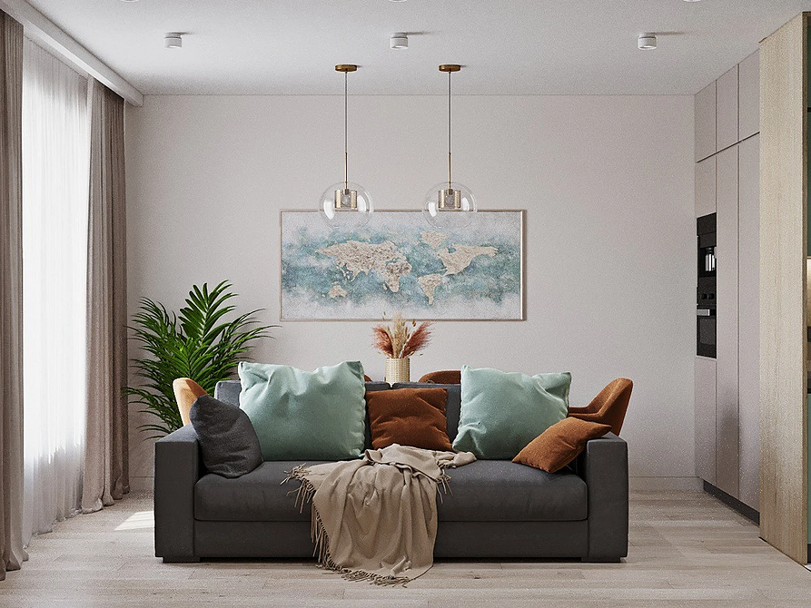 Модульні дивани у вітальні: функціональність, комфорт та сучасний дизайн інтер'єру