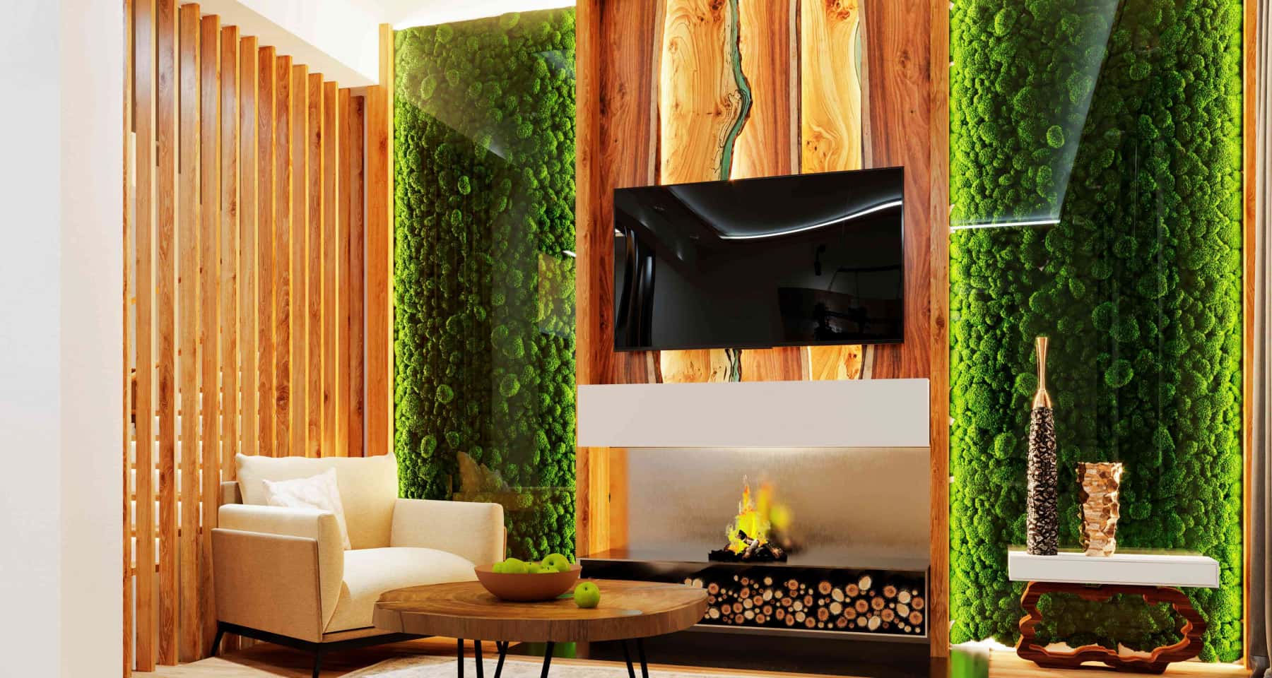 Зелений сад Стильний будинок з панорамними вікнами, що виходять у зелений сад, дизайн 2026.