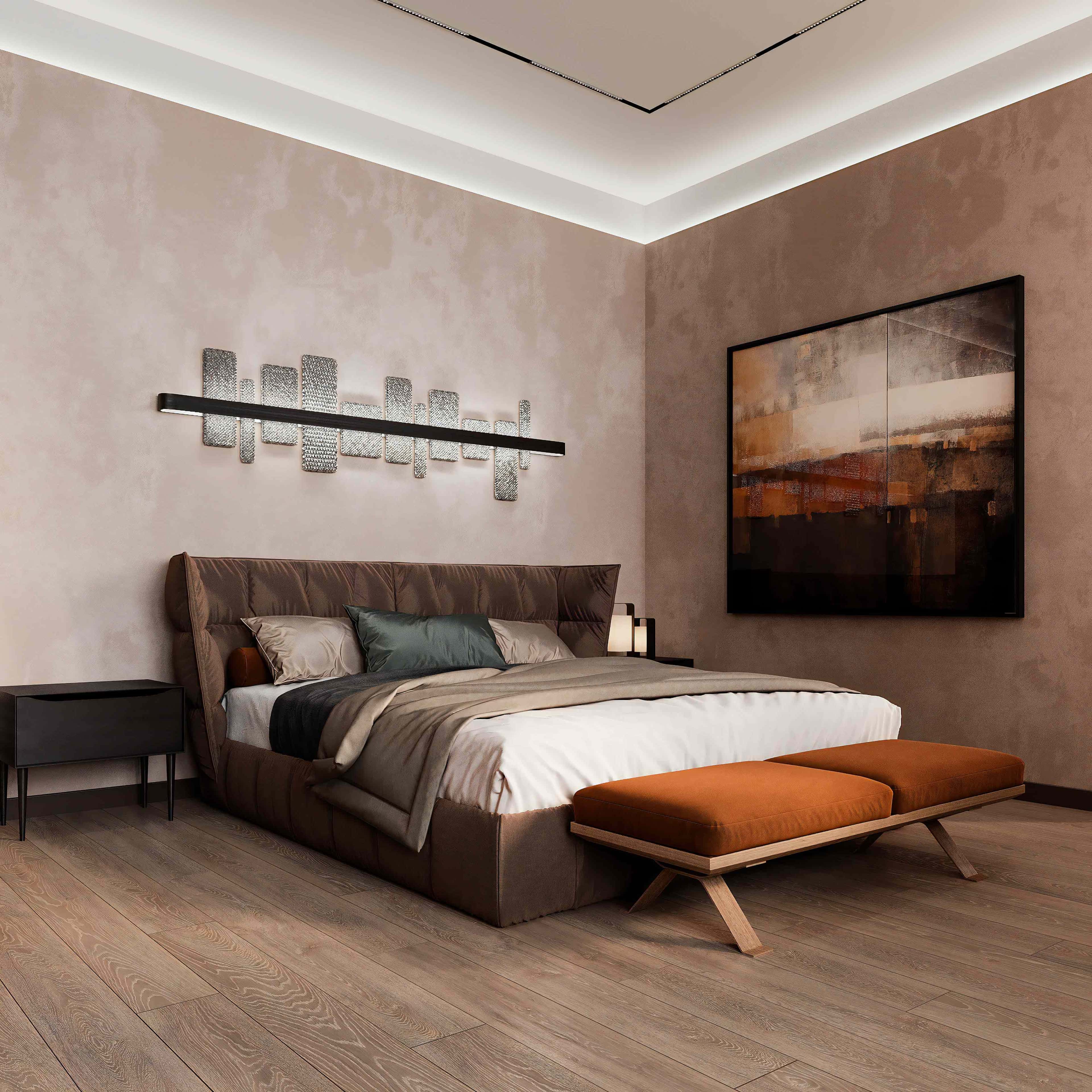 Панорамні вікна в цегляному будинку, що створюють відчуття легкості та свободи.