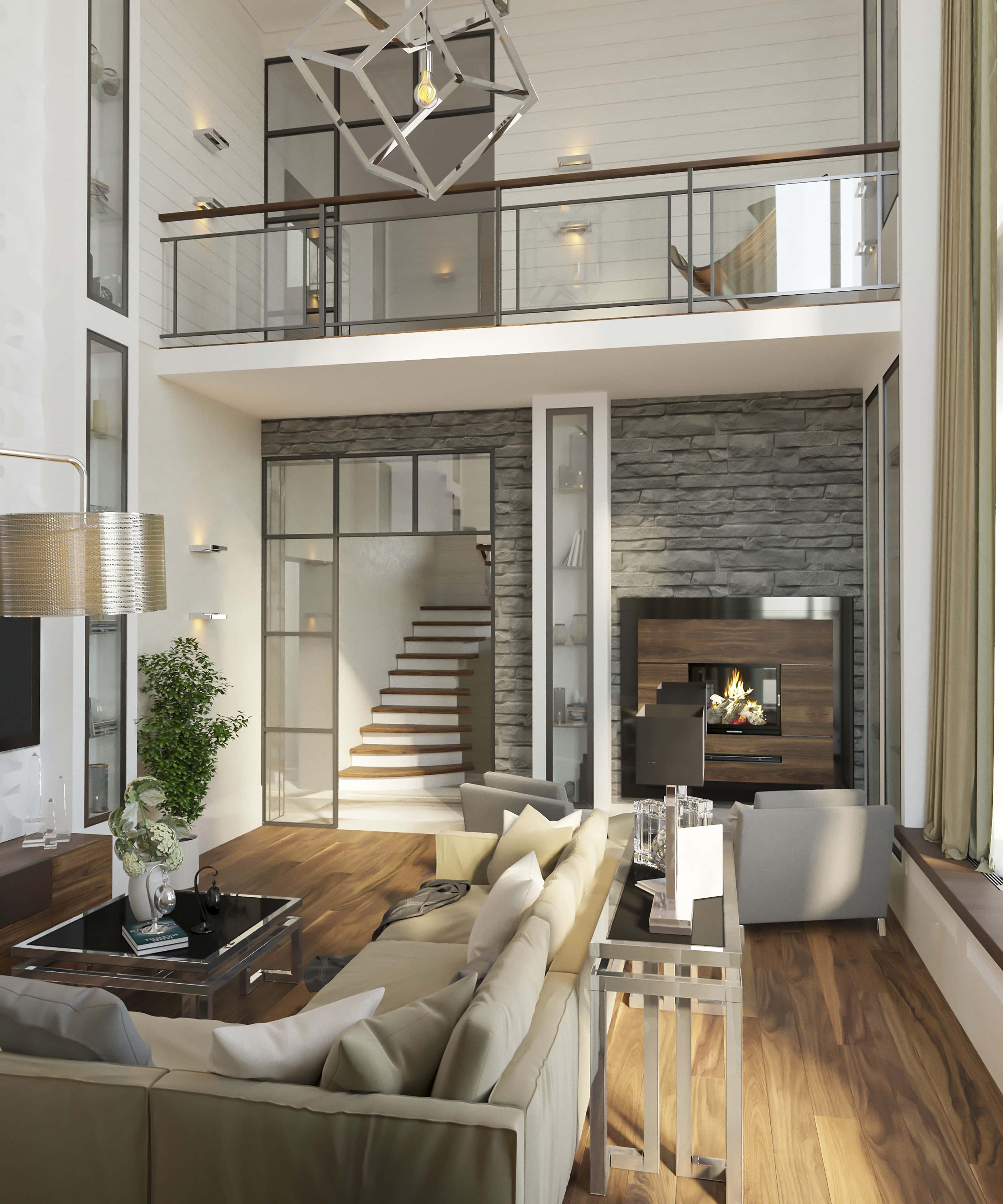 Сучасний дім з панорамними вікнами, що наповнюють простір природним світлом та затишком у 2026.