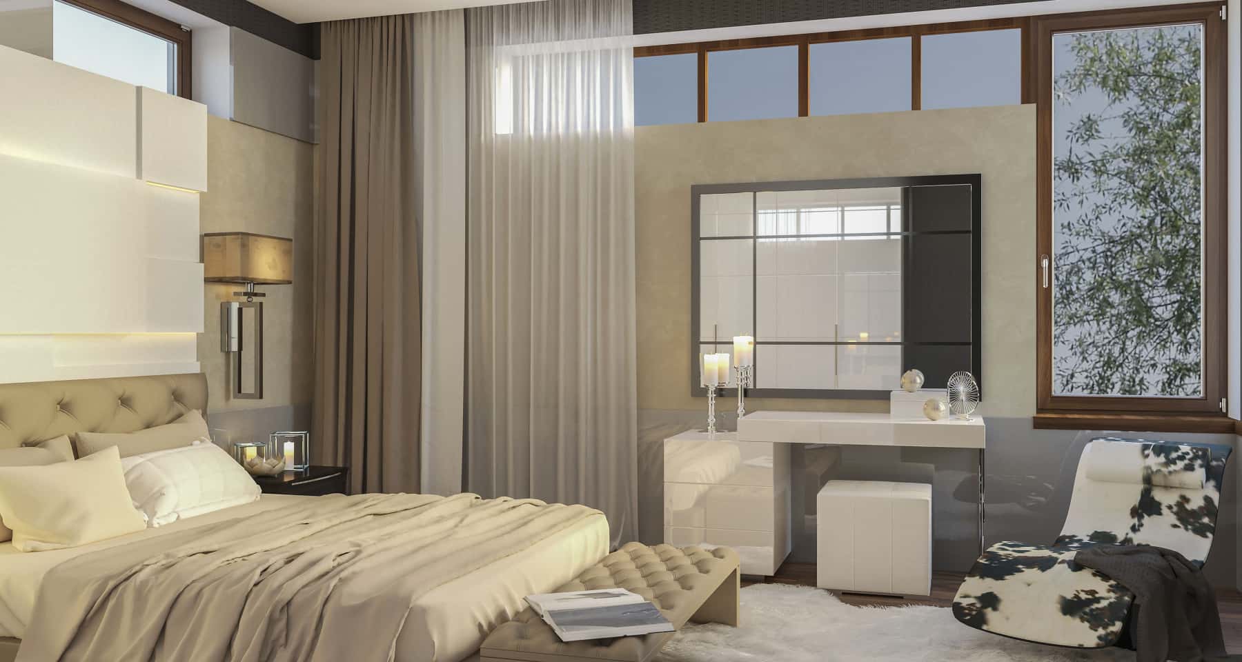 Дизайн ванної кімнати з панорамними вікнами та видом на природу для релаксації 2026.