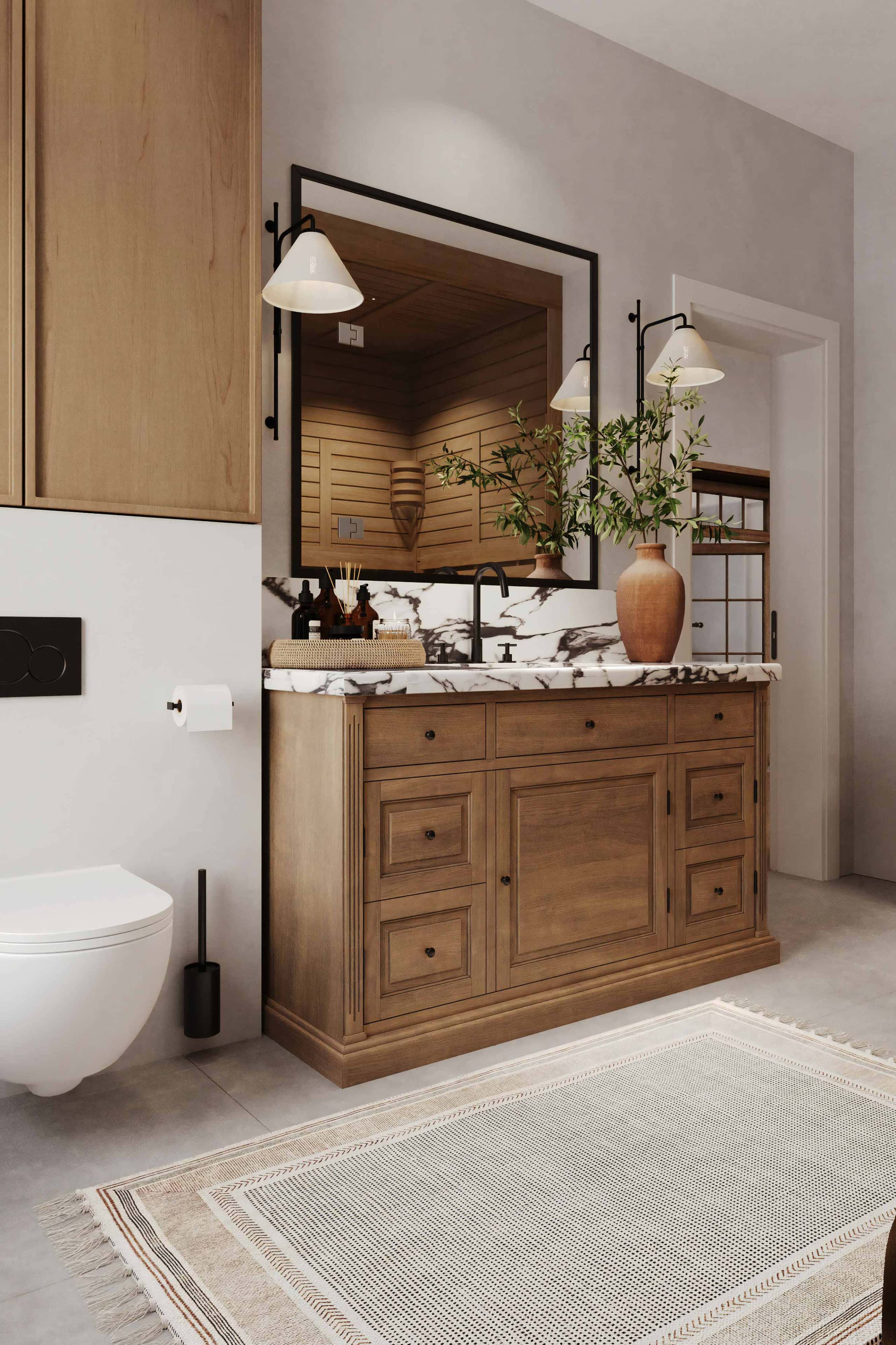 Сучасний будинок з панорамними вікнами та еко-дизайном, світлий та просторий інтер'єр 2026.