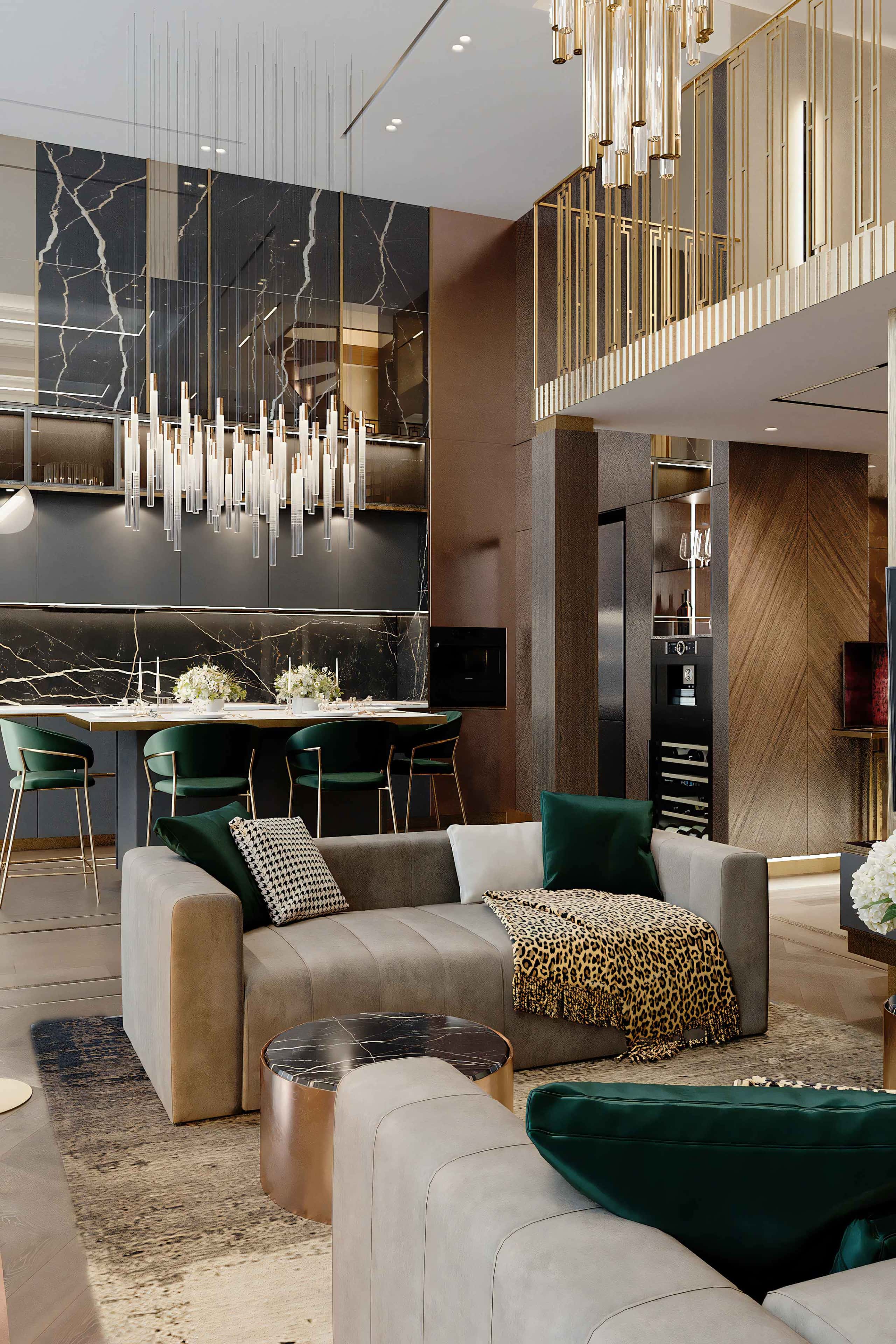 Сучасний преміальний інтер'єр: натуральні матеріали, мінімалістичний декор і простір.