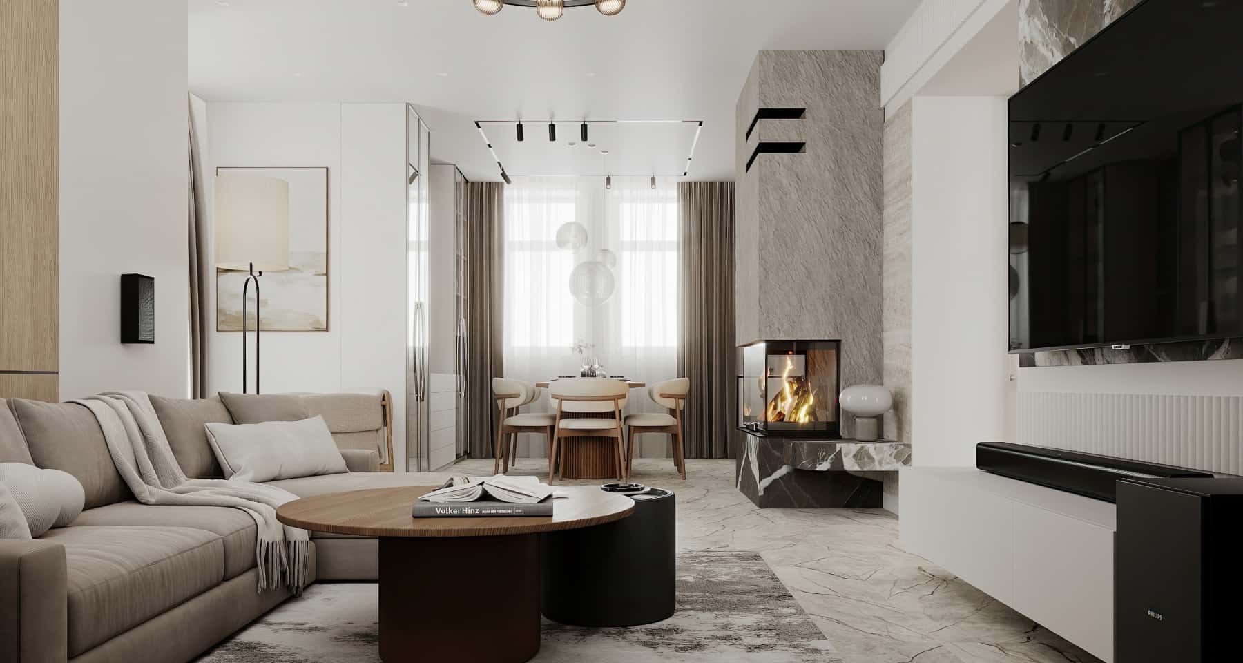 Сучасний дизайн інтер'єру: ванна кімната з використанням натуральних матеріалів і мінімалістичним декором.