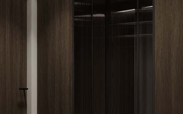 Дизайн інтер'єру трикімнатної квартири 2026 з багатофункціональними меблями та монохромною палітрою.