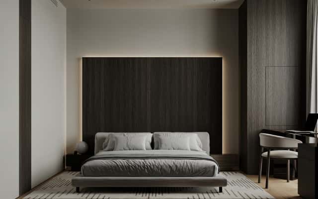 Дизайн трикімнатної квартири 2026 в стилі мінімалізму з використанням природних матеріалів.