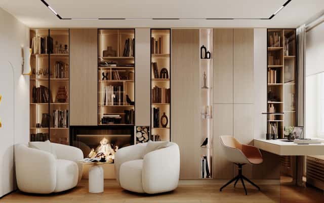 Затишний інтер'єр трикімнатної квартири для сім'ї з акцентом на функціональність та комфорт.