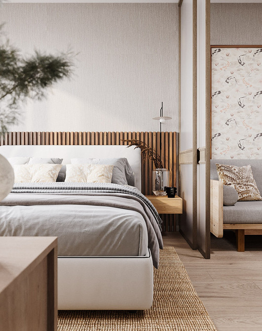 Сучасна вітальня з акцентом на меблі з натуральної сосни 2026