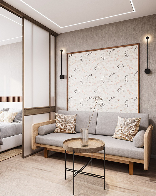 Світлий інтер'єр з дерев'яними меблями в скандинавському стилі 2026