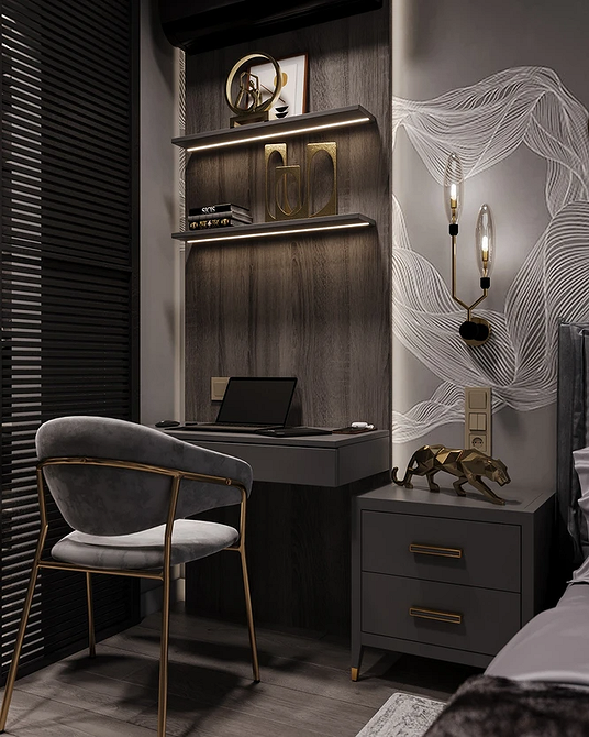 Поєднання темних дерев'яних меблів з іншими кольорами в дизайні інтер'єру 2026