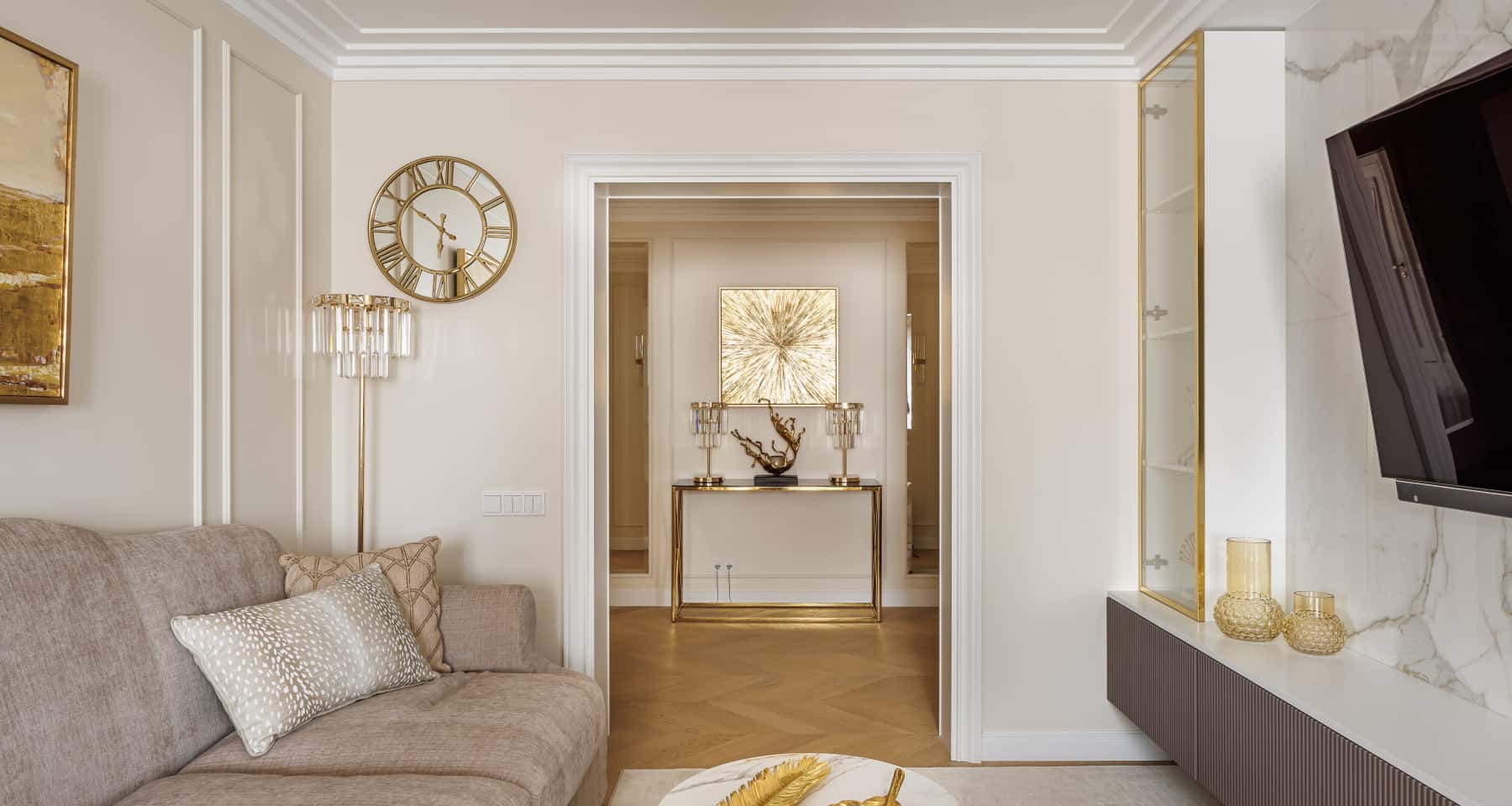 Елітний ремонт і оздоблення Сучасний елітний ремонт квартир з використанням натурального каменю та інженерної дошки