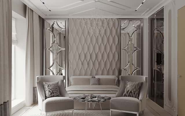 Продумане планування квартири: вітальня з каміном для комфортного відпочинку родини.