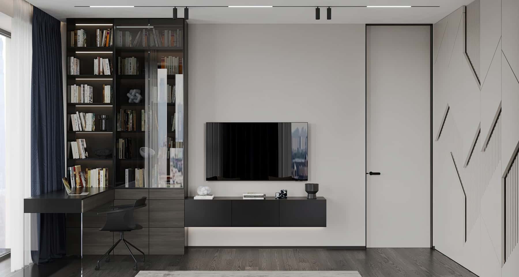 Сучасний дизайн квартири з елітним ремонтом: функціональність та мінімалізм в інтер'єрі.