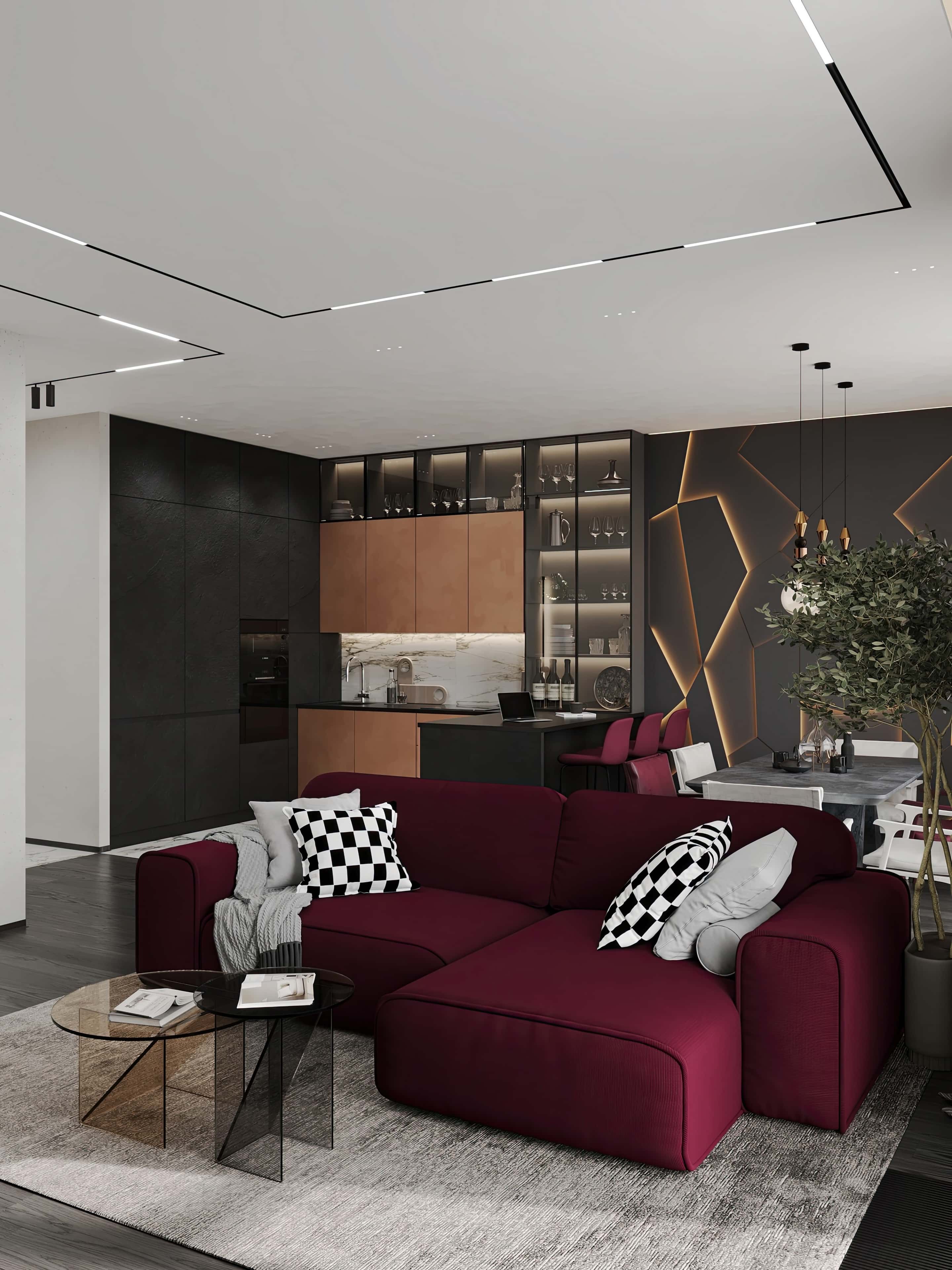 Деталі елітного дизайну інтер'єру: елегантні меблі та декор в стилі арт-деко.