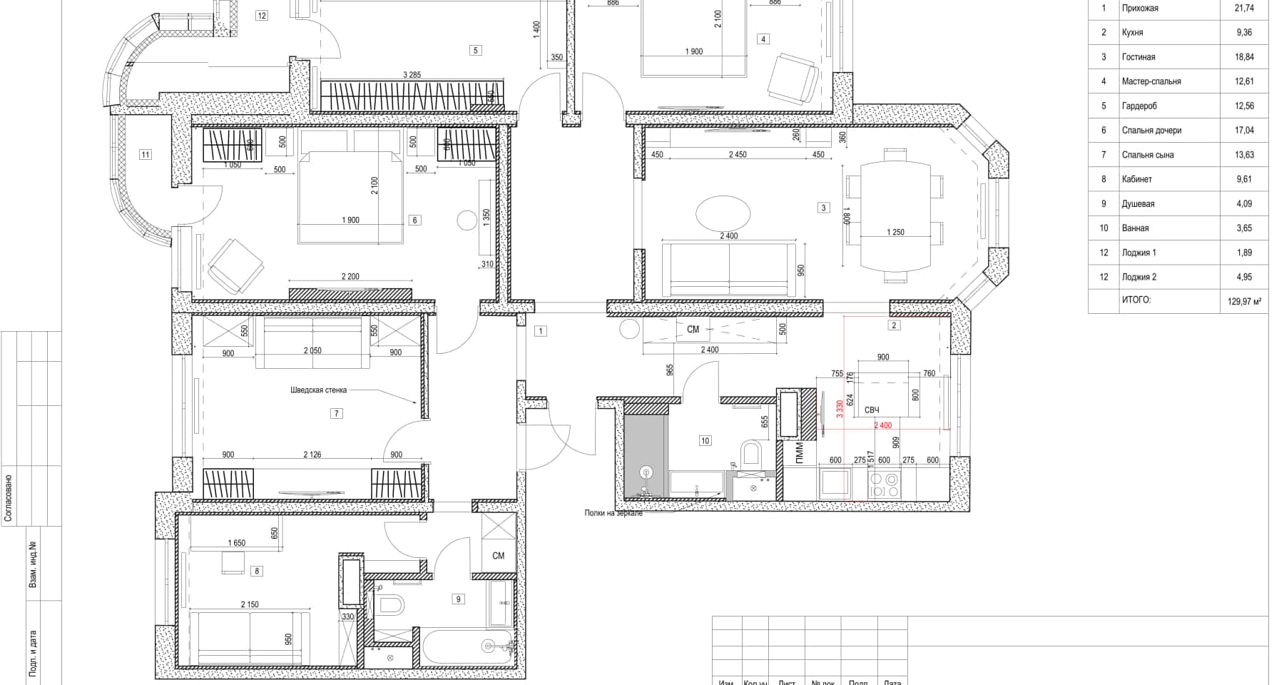 Преміум ремонт квартири: сучасна кухня з вбудованою технікою та елегантним дизайном.