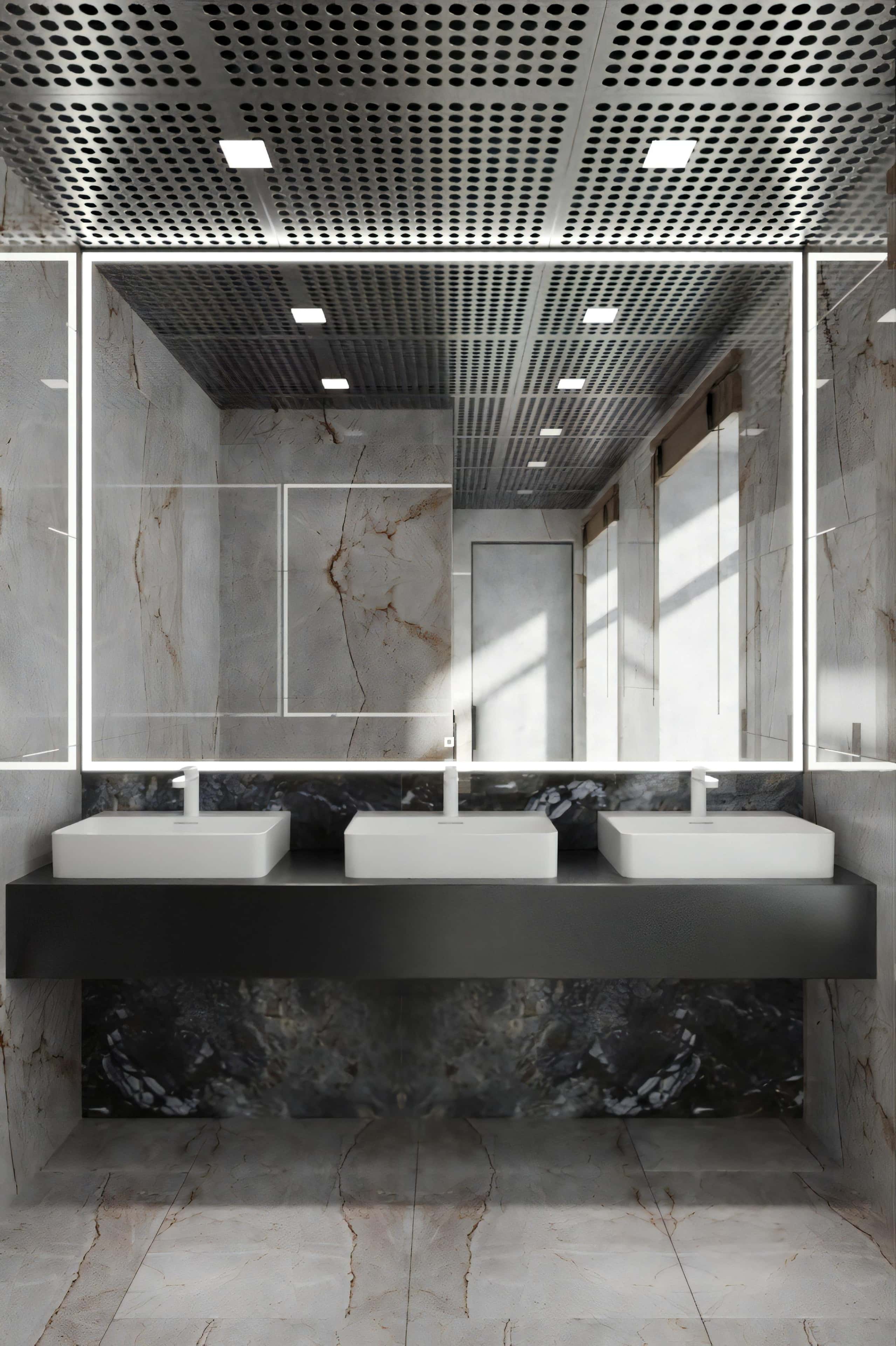 Ремонт офісів під ключ: завершений етап оздоблення сучасного офісного приміщення.