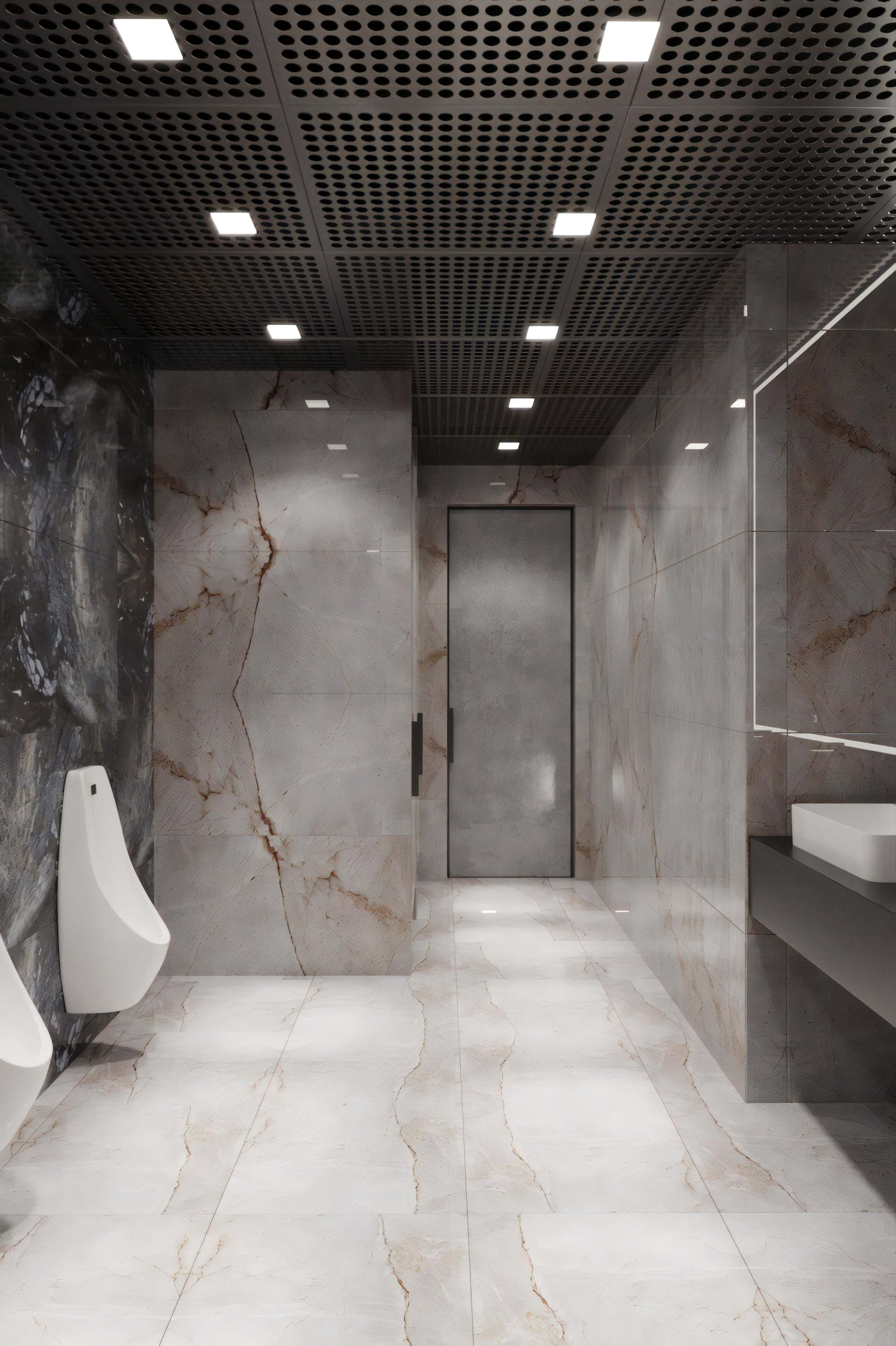 Капітальний ремонт офісу: стильний дизайн інтер'єру з використанням темних кольорів.