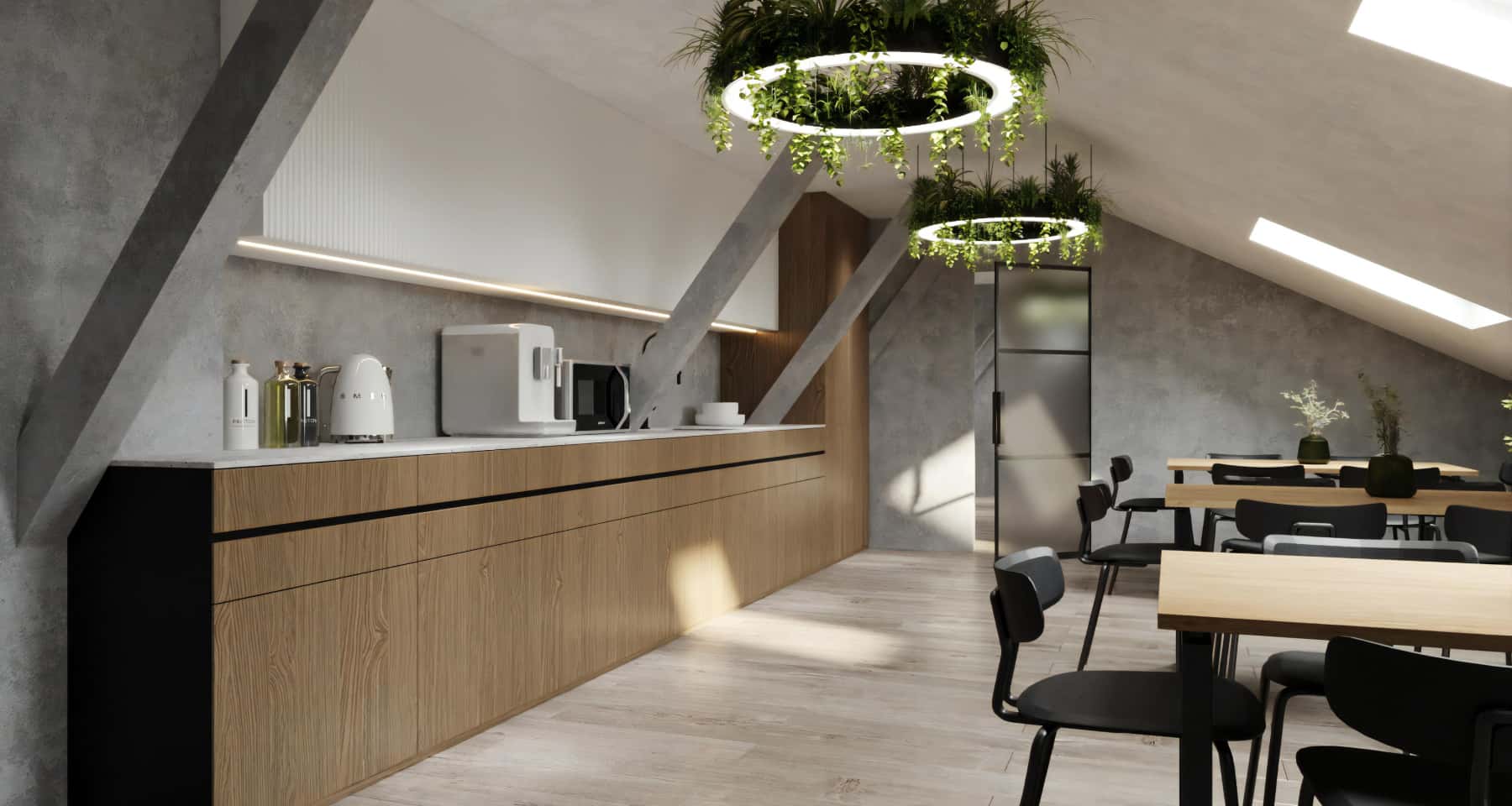 Розкішний офіс після ремонту під ключ: стильний інтер'єр з акцентом на освітлення.