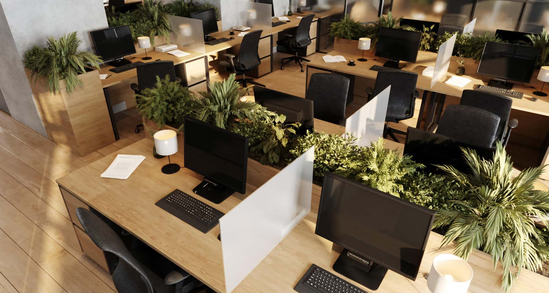 Лофт в офісі Офіс в стилі лофт: цегляні стіни, відкритий простір та сучасне освітлення