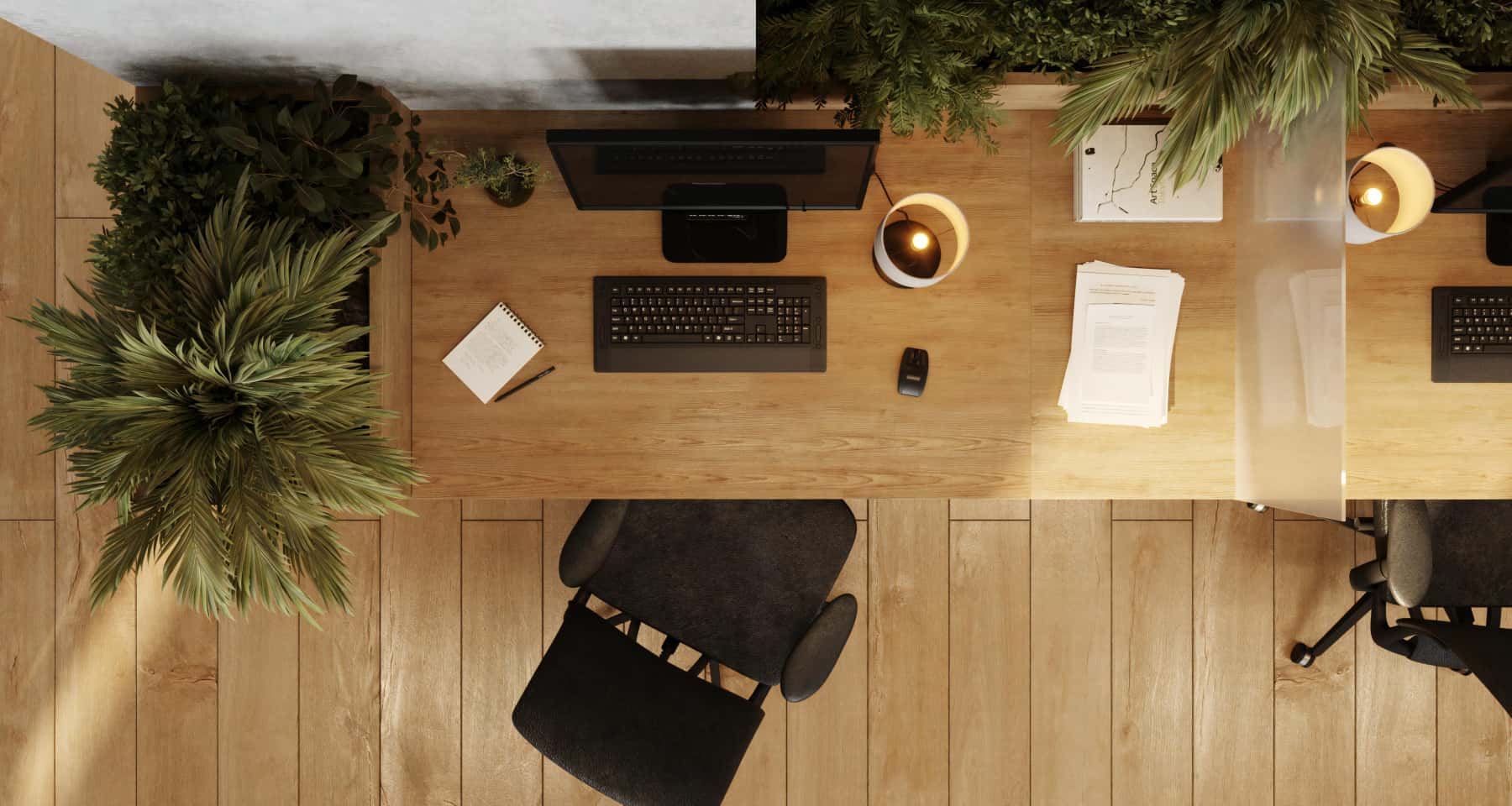 Еко-офіс майбутнього Екологічний офіс 2026: зелені рослини, природне освітлення та еко-матеріали