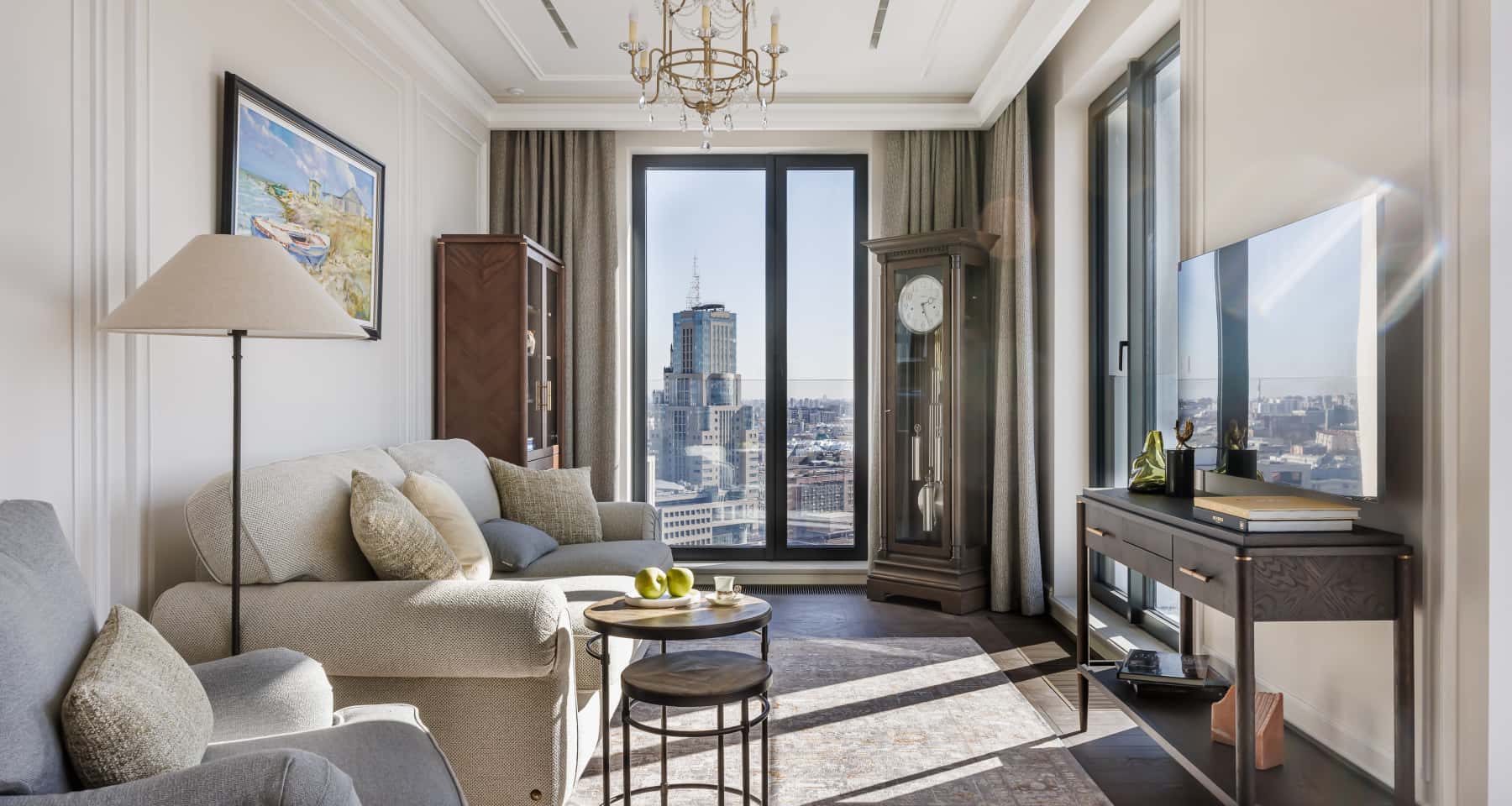 Світла квартира в Києві 95 м²: сучасний дизайн інтер'єру з простором.