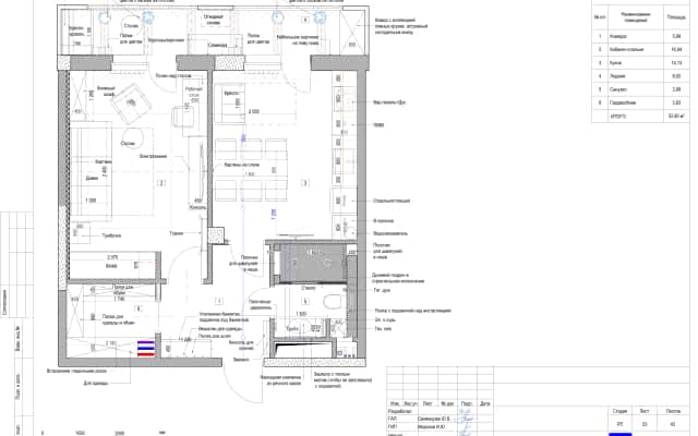 Перепланування маленької квартири 32 м² для створення відкритого простору в ЖК «Хедлайнер».