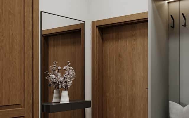 Сучасний дизайн інтер'єру квартири 32 м² в ЖК «Хедлайнер» з мінімалістичним декором.