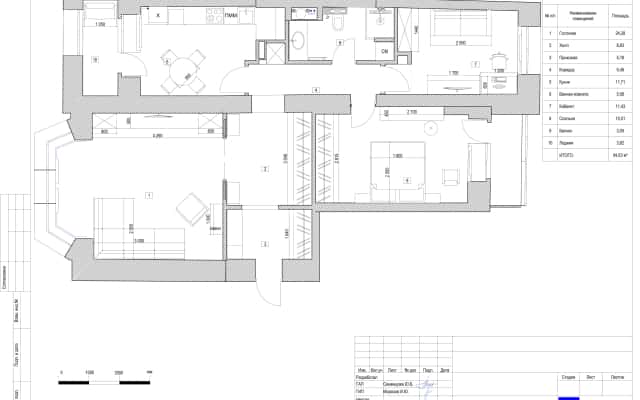 Квартира-студія 95 м² у Києві: використання натуральних матеріалів для затишку та гармонії.