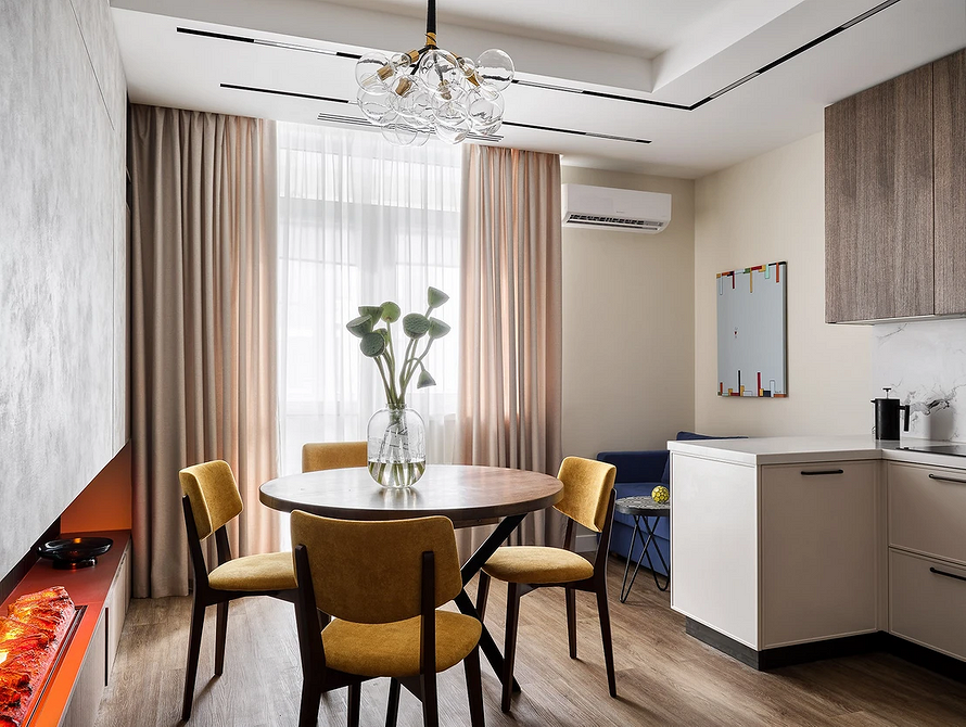 Затишна кухня-вітальня 2026: креативні ідеї для зонування простору та зручної розстановки меблів.