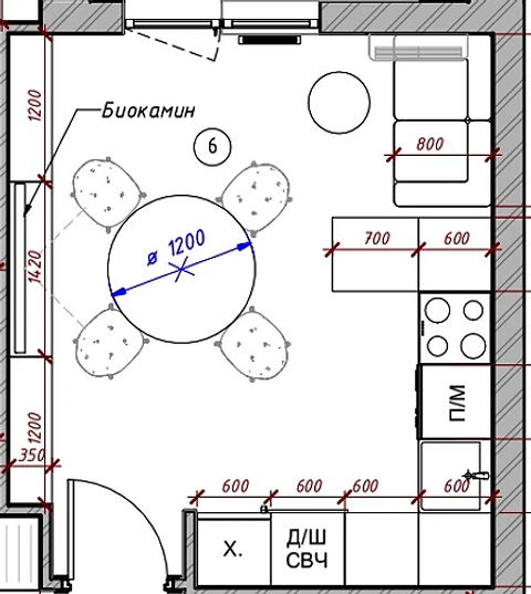 Унікальний дизайн кухні-вітальні 2026: ефективне зонування простору та стильна розстановка меблів.