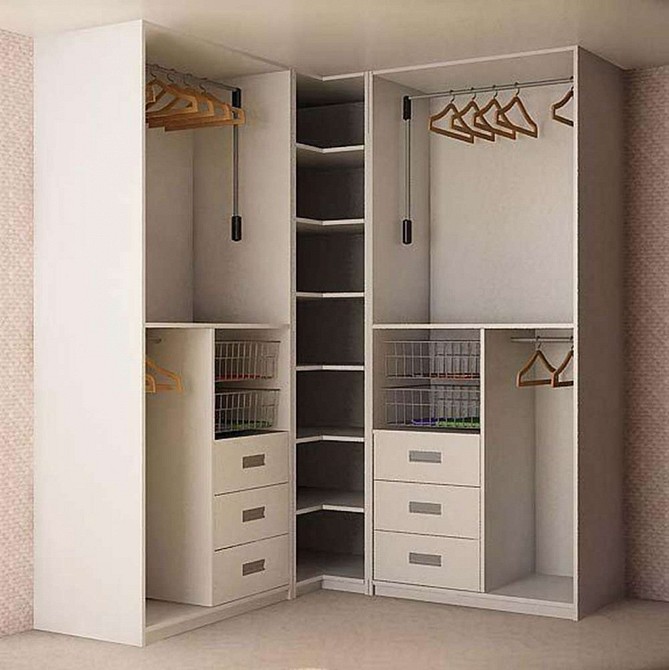 Ідеальне рішення для зберігання Функціональна кутова шафа-купе в спальні: ідеальне рішення для зберігання речей, дизайн 2026.