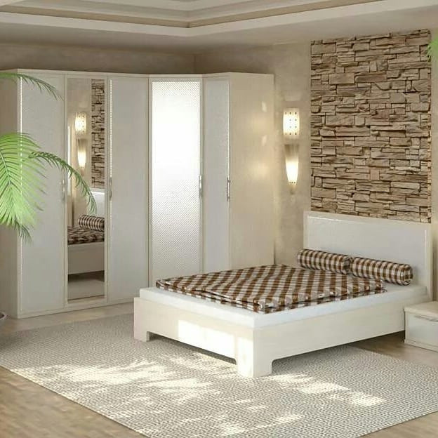 Оптимізація простору Сучасна кутова шафа-купе в спальні: оптимальне рішення для використання простору.