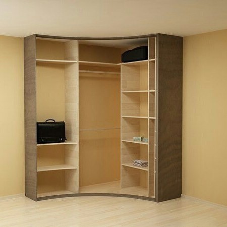 Мінімалізм та функціональність Кутова шафа-купе в мінімалістичному стилі для маленької спальні: дизайн 2026.