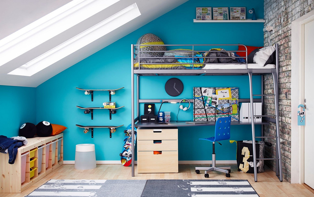 Креслення ліжка-горища своїми руками з розмірами та покроковим планом для майстрування.