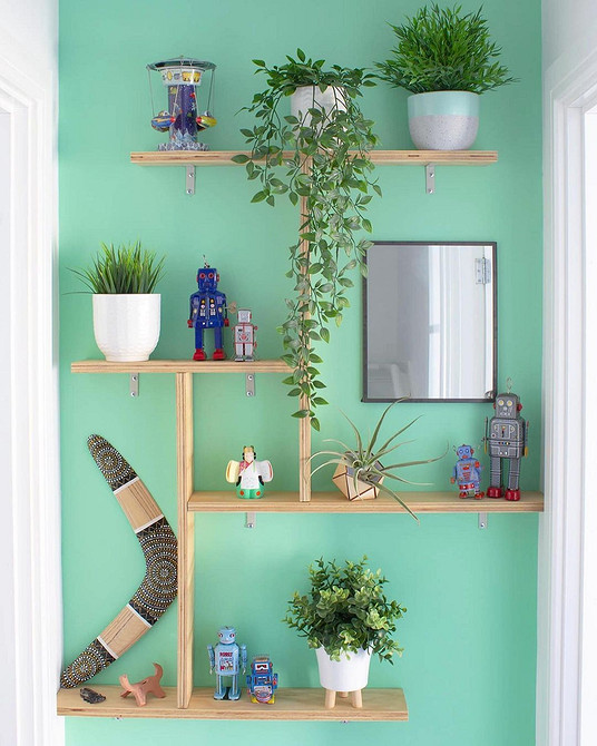 Сучасні геометричні фанерні полиці для стильного інтер'єру у 2026.